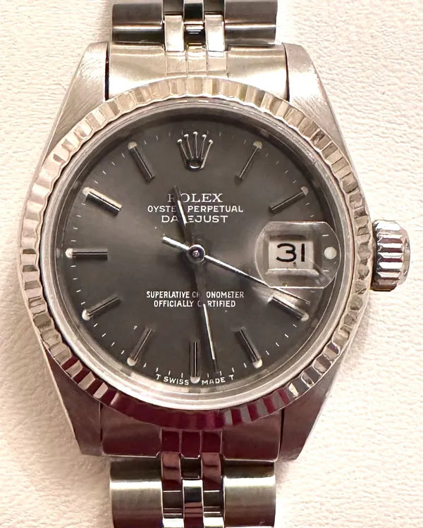 Rolex Lady-Datejust 26MM Grey Dial Jubilee Bracelet (69174)