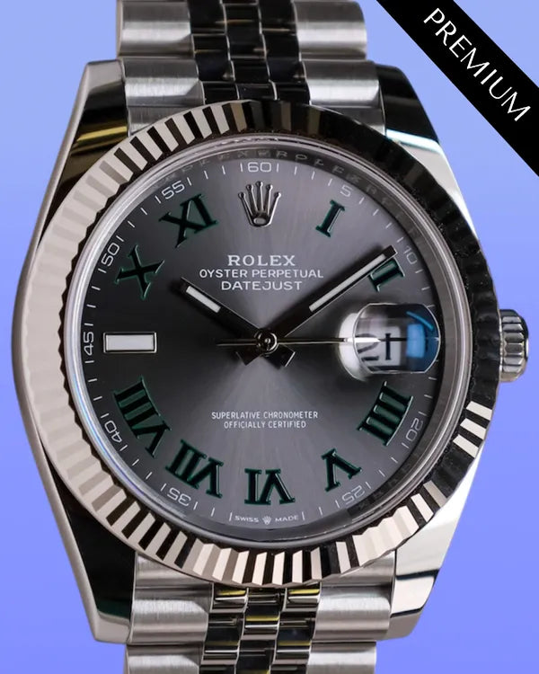 2025 Rolex Datejust "Wimbledon" 41MM Slate Dial Jubilee Bracelet (126334)