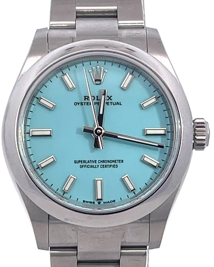 2021 Rolex Oyster Perpetual 31MM Turquoise Dial Oyster Bracelet (277200)
