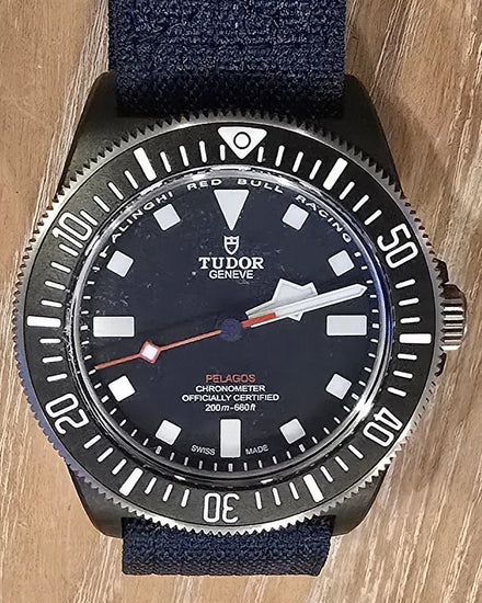 2024 Tudor Pelagos FXD "Alinghi Red Bull Racing" 42MM Blue Dial Textile Strap (25707KN)