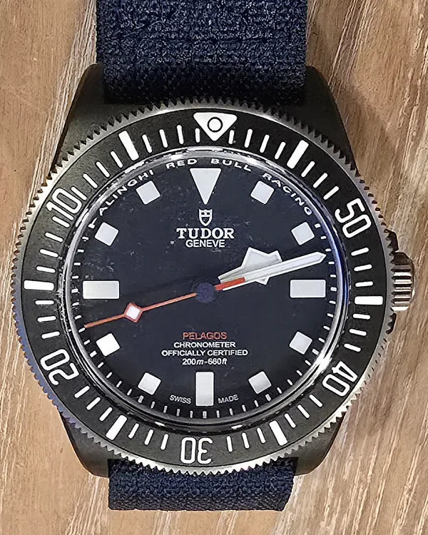 2024 Tudor Pelagos FXD "Alinghi Red Bull Racing" 42MM Blue Dial Textile Strap (25707KN)
