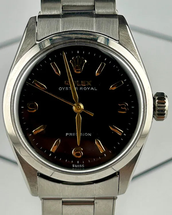 Rolex Oyster Precision 34MM Black Dial Oyster Bracelet (6426)