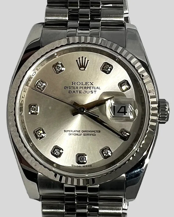 2010 Rolex Datejust 36MM Silver Dial Jubilee Bracelet (116234)