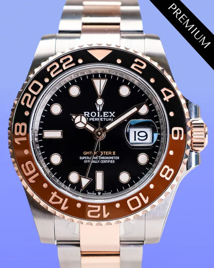 2025 Rolex GMT-Master II "Root Beer" 40MM Black Dial Two-Tone Oyster Bracelet (126711CHNR)