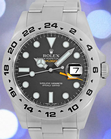 2012 Rolex Explorer II 42MM Black Dial Oyster Bracelet (216570)