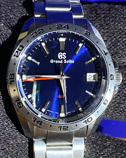 2024 Grand Seiko Sports Collection GMT 39MM Quartz Blue Dial Steel Bracelet (SBGN005)