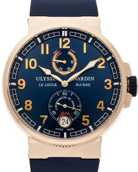 Ulysse Nardin Marine 43MM Blue Dial Rubber Strap (1186-126-63)