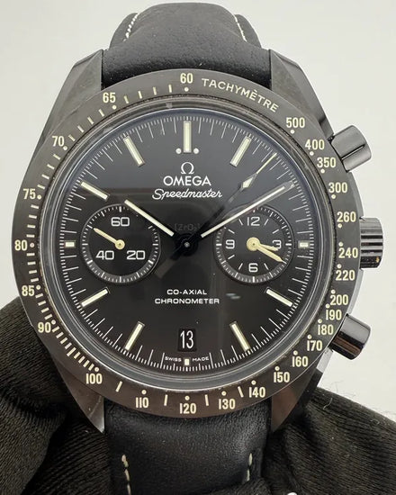 Omega Speedmaster Dark Side of the Moon "Pitch Black" 44.25MM Black Dial Leather Strap (311.92.44.51.01.004)