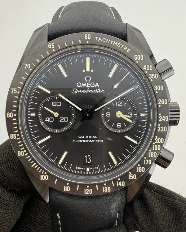 Omega Speedmaster Dark Side of the Moon "Pitch Black" 44.25MM Black Dial Leather Strap (311.92.44.51.01.004)