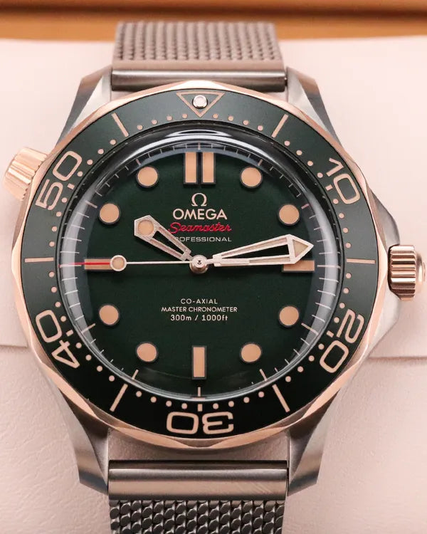 2025 Omega Seamaster Diver 300M 42MM Green Dial Titanium Bracelet (210.90.42.20.10.001)