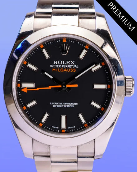 2011 Rolex Milgauss 40MM Black Dial Oyster Bracelet (116400)
