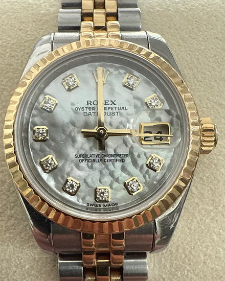 2014 Rolex Lady-Datejust 26MM Mother of Pearl Dial Two-Tone Jubilee Bracelet (69173)