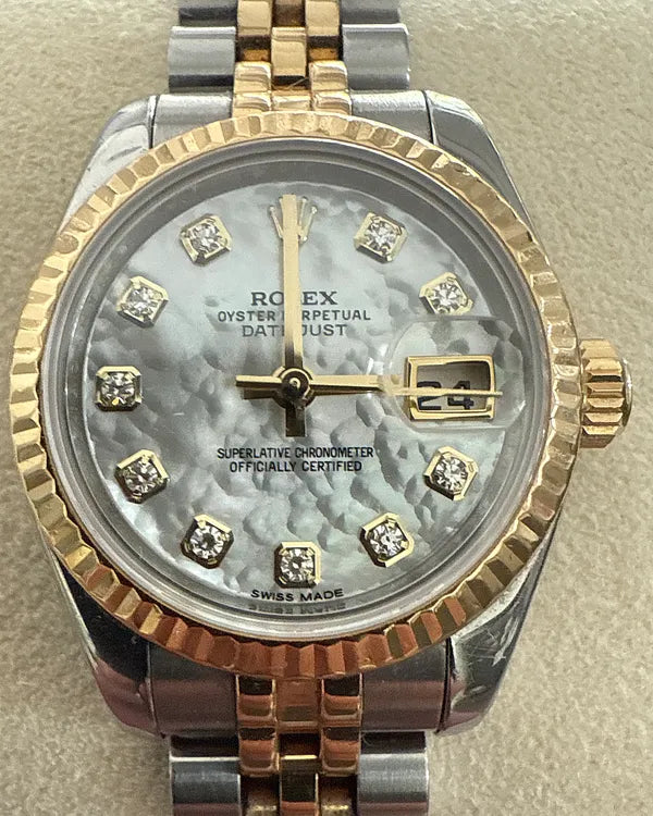 2014 Rolex Lady-Datejust 26MM Mother of Pearl Dial Two-Tone Jubilee Bracelet (69173)