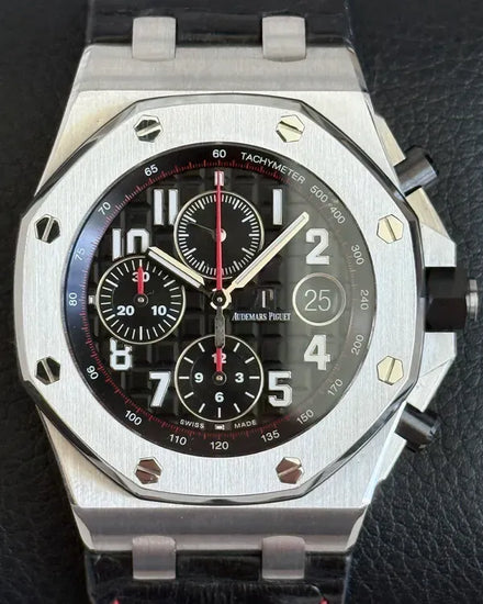 2017 Audemars Piguet Royal Oak Offshore "Vampire" 42MM Black Dial Leather Strap (26470ST.OO.A101CR.01)