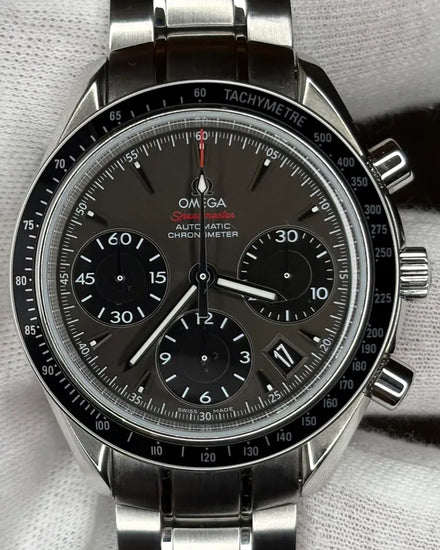 Omega Speedmaster Date 40MM Grey Dial Steel Bracelet (323.30.40.40.06.001)