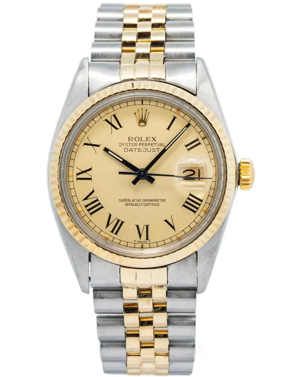 Rolex Datejust 36MM "Buckley" Champagne Dial Two-Tone Jubilee Bracelet (16013)