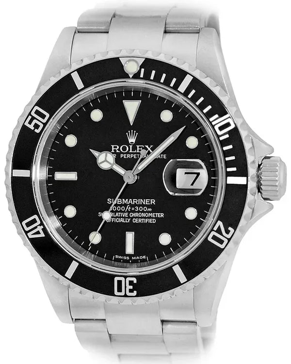 2003 (F serial) Rolex Submariner Date 40MM Black Dial Oyster Bracelet (16610)