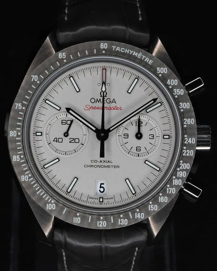 2015 Omega Speedmaster Dark Side of the Moon "Grey Side of the Moon" 44.25MM Grey Dial Leather Strap (311.93.44.51.99.001)