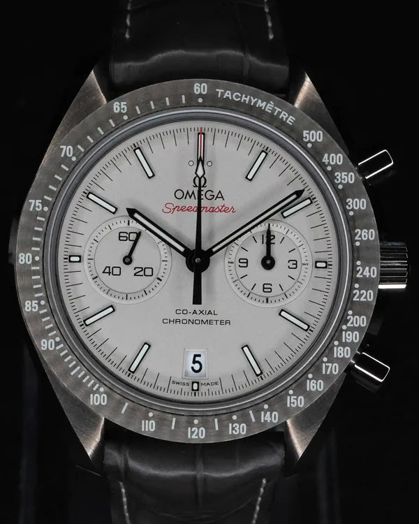 2015 Omega Speedmaster Dark Side of the Moon "Grey Side of the Moon" 44.25MM Grey Dial Leather Strap (311.93.44.51.99.001)