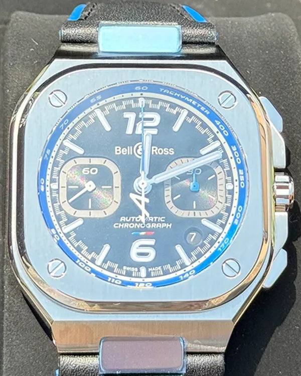 Bell & Ross BR 05 Chrono A523 L. E. 42MM Black Dial Leather Strap (BR05C-A523-ST/SCA)