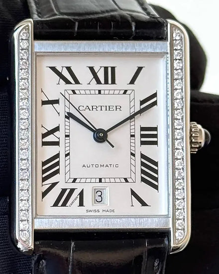 2015 Cartier Tank Solo 31MM White Dial Leather Strap (3515)
