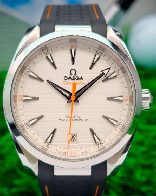 2021 Omega Seamaster Aqua Terra 150M 41MM Silver Dial Rubber Strap (220.12.41.21.02.002)