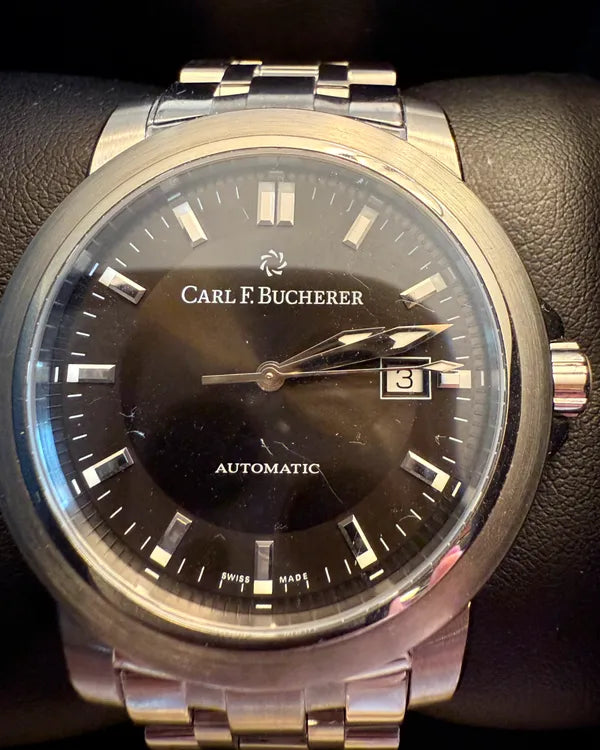 2022 Carl F. Bucherer Patravi Auto Date 42.6MM Black Dial Steel Bracelet (00.10636.08.33.21)