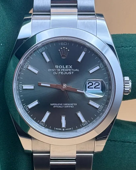 2025 Rolex Datejust 41MM Green Dial Oyster Bracelet (126300)