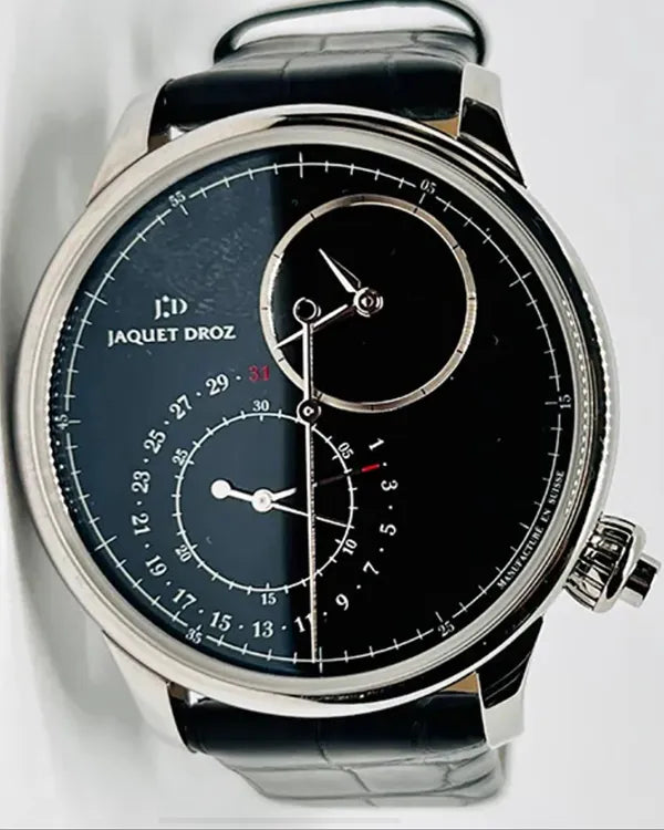 2024 Jaquet Droz Grande Seconde 43MM Black Dial Leather Strap (J007830270)
