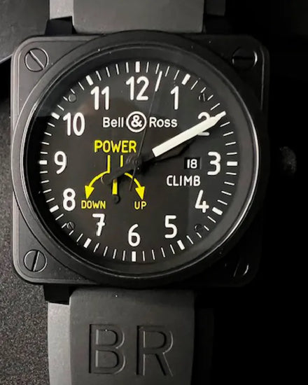 Bell & Ross BR 01 - 97 CLIMB L.E. 46MM Black Dial Rubber Strap (BR01-97-CLIMB)