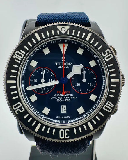 No Reserve - 2023 Tudor Pelagos FXD Chrono 43MM Blue Dial Textile Strap (25807KN)