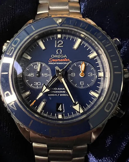 Omega Seamaster Planet Ocean 600M 45.5MM Blue Dial Titanium Bracelet (232.90.46.51.03.001)