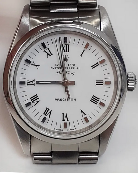 Rolex Air-King 34MM White Dial Oyster Bracelet (14000)