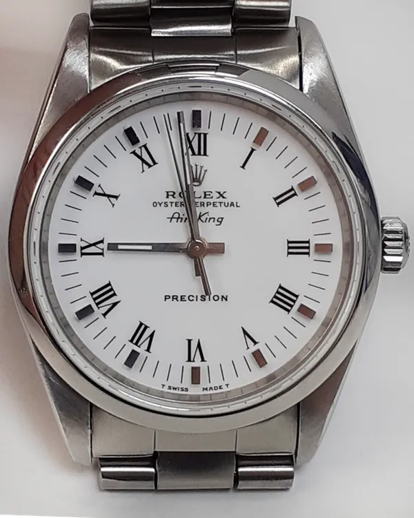 Rolex Air-King 34MM White Dial Oyster Bracelet (14000)