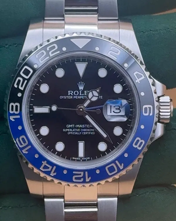 2015 Rolex GMT-Master II "Batman" 40MM Black Dial Oyster Bracelet (116710BLNR)
