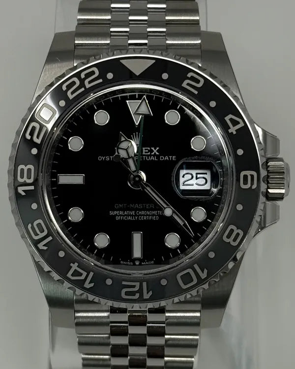 2025 Rolex GMT-Master II "Bruce Wayne" 40MM Black Dial Jubilee Bracelet (126710GRNR)