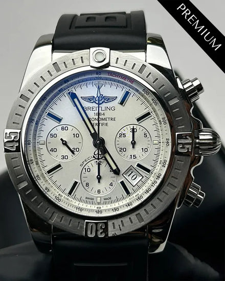 2017 Breitling Chronomat Airborne Chronograph 44MM White Dial Rubber Strap (AB011511)