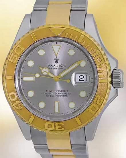 2008 Rolex Yacht-Master 40MM Slate Dial Two-Tone Oyster Bracelet (16623)