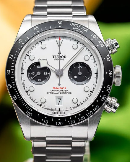 2021 Tudor Black Bay Chrono "Panda" 41MM White Dial Steel Bracelet (79360N)