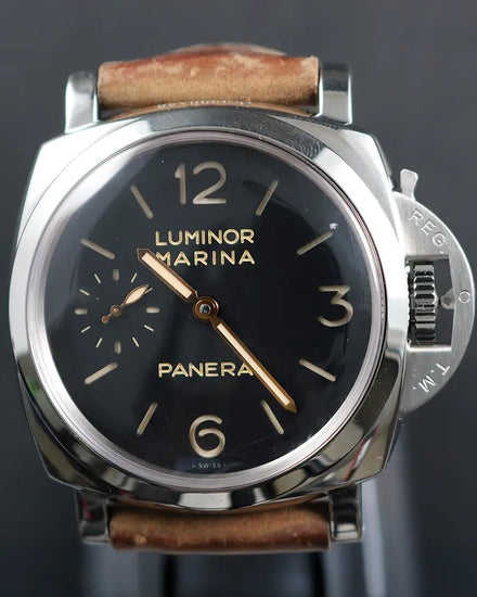 Panerai Luminor Marina 1950 3 Days 47MM Black Dial Leather Strap (PAM00422)