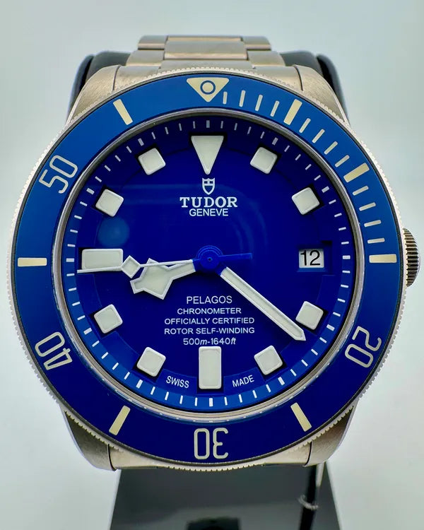 No Reserve - 2020 Tudor Pelagos 42MM Blue Dial Titanium Bracelet (25600TB)