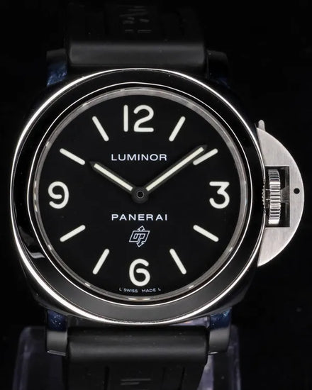 2016 Panerai Luminor Base Logo 44MM Black Dial Rubber Strap (PAM00000)