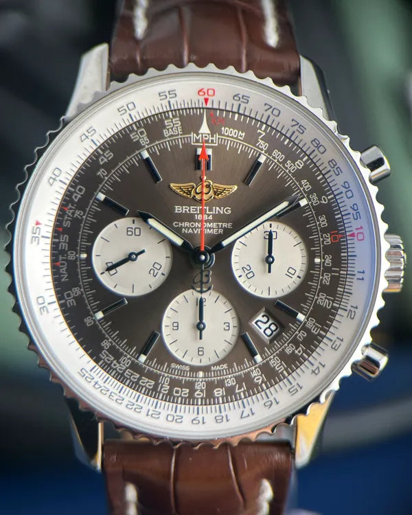 2016 Breitling Navitimer 01 "Panamerican" L. E. 43MM Brown Dial Leather Strap (AB0121C4/Q605)