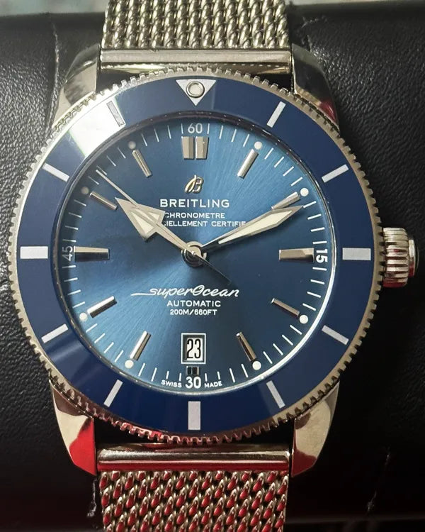 2024 Breitling Superocean Heritage II 46MM Blue Dial Steel Bracelet (AB2020161C1A1)