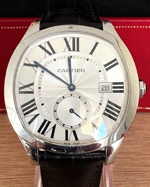 2020 Cartier Drive De Cartier 41MM Silver Dial Leather Strap (WSNM0015)