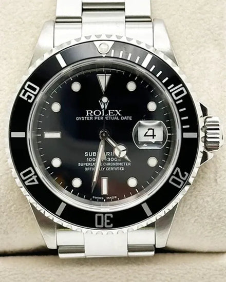 2001 (K Serial) Rolex Submariner Date 40MM Black Dial Oyster Bracelet (16610)