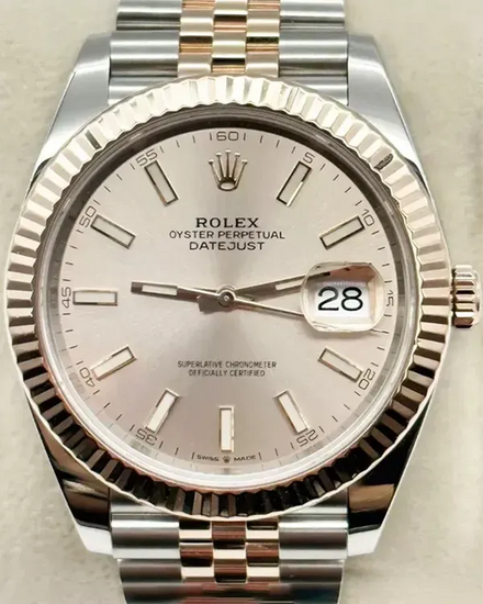 2021 Rolex Datejust 41MM Sundust Dial Two-Tone Jubilee Bracelet (126301)