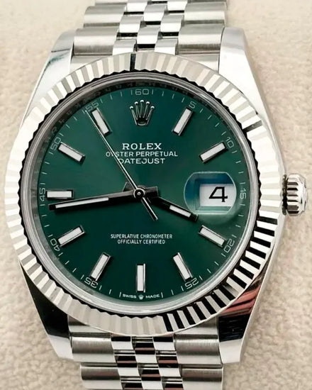 2025 Rolex Datejust 41MM Mint Green Dial Jubilee Bracelet (126334)