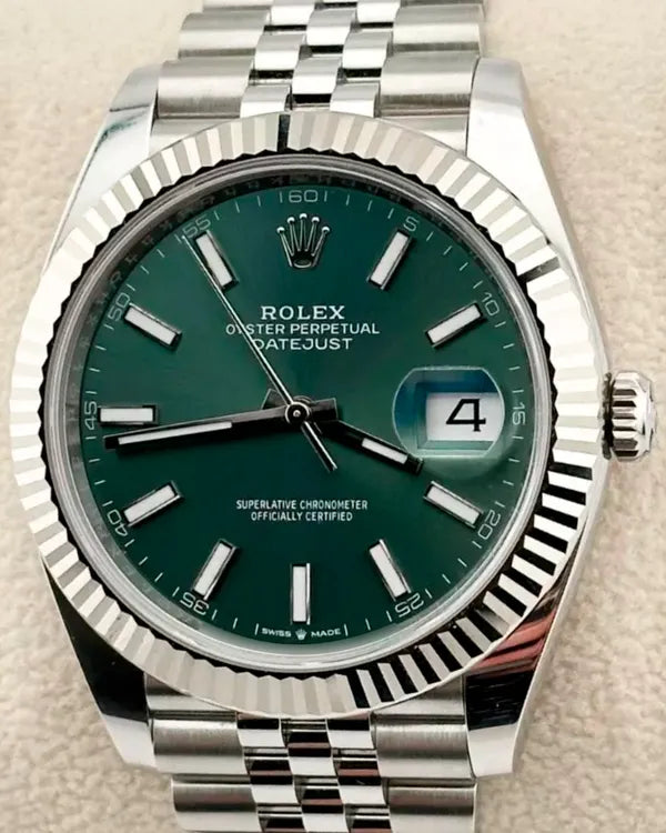 2025 Rolex Datejust 41MM Mint Green Dial Jubilee Bracelet (126334)
