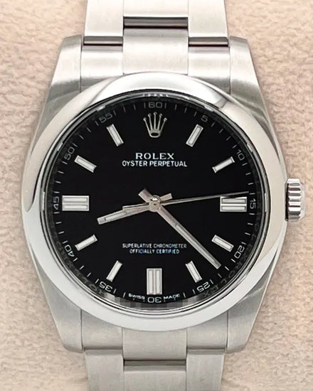 Rolex Oyster Perpetual 36MM Black Dial Oyster Bracelet (126000)